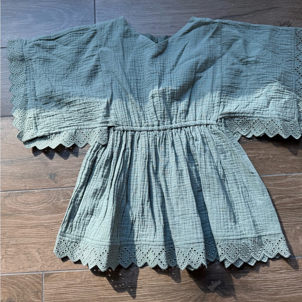 Rylee + Cru Olive Green Dress